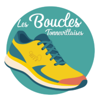 Une basket jaune: c'est les Boucles Tonnevillaises
